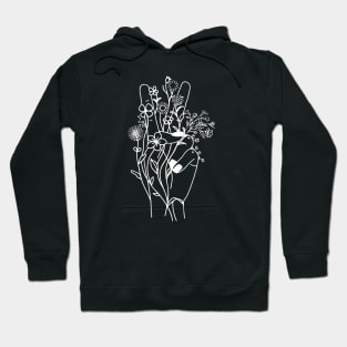 Wildflower Peace Symbol Cottagecore Hoodie